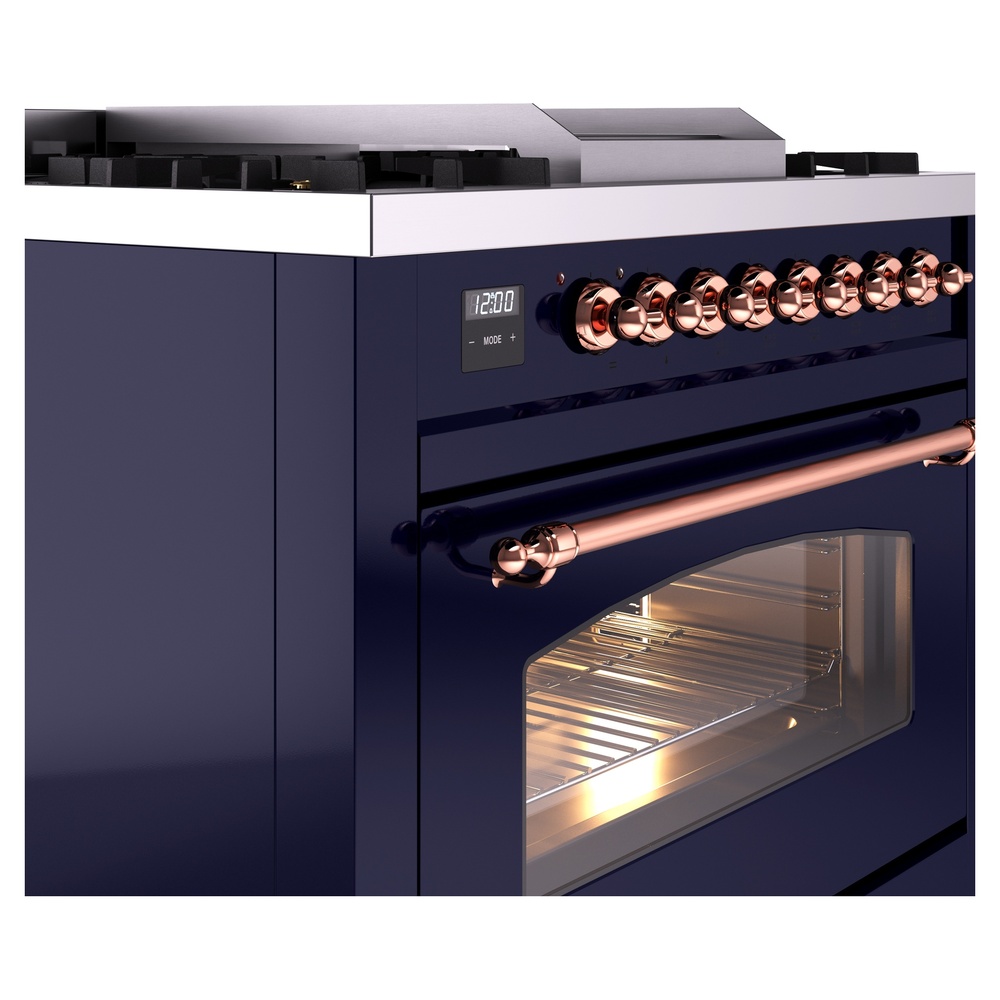 ILVE Nostalgie II 36" UP36FNMPMBPLP Dual Fuel Range details