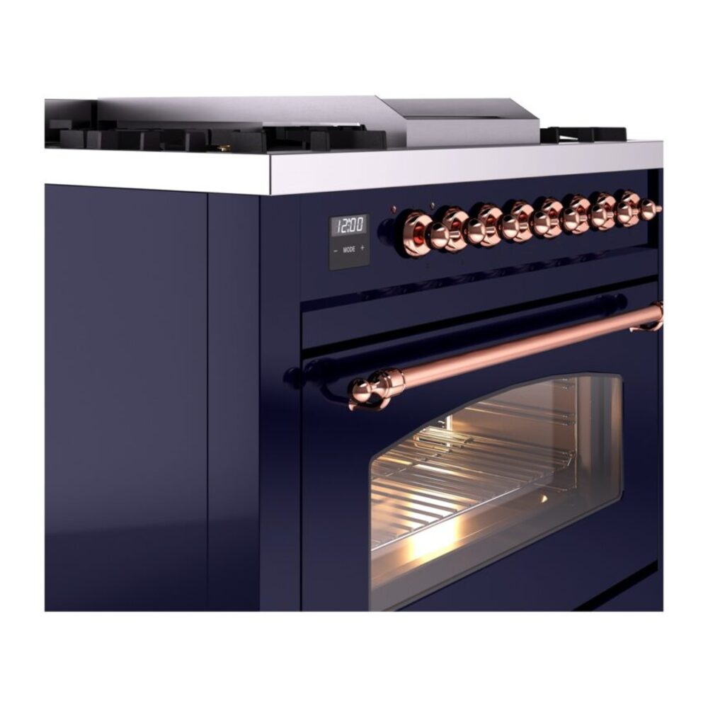 ILVE Nostalgie II 36" UP36FNMPMBPLP Dual Fuel Range details