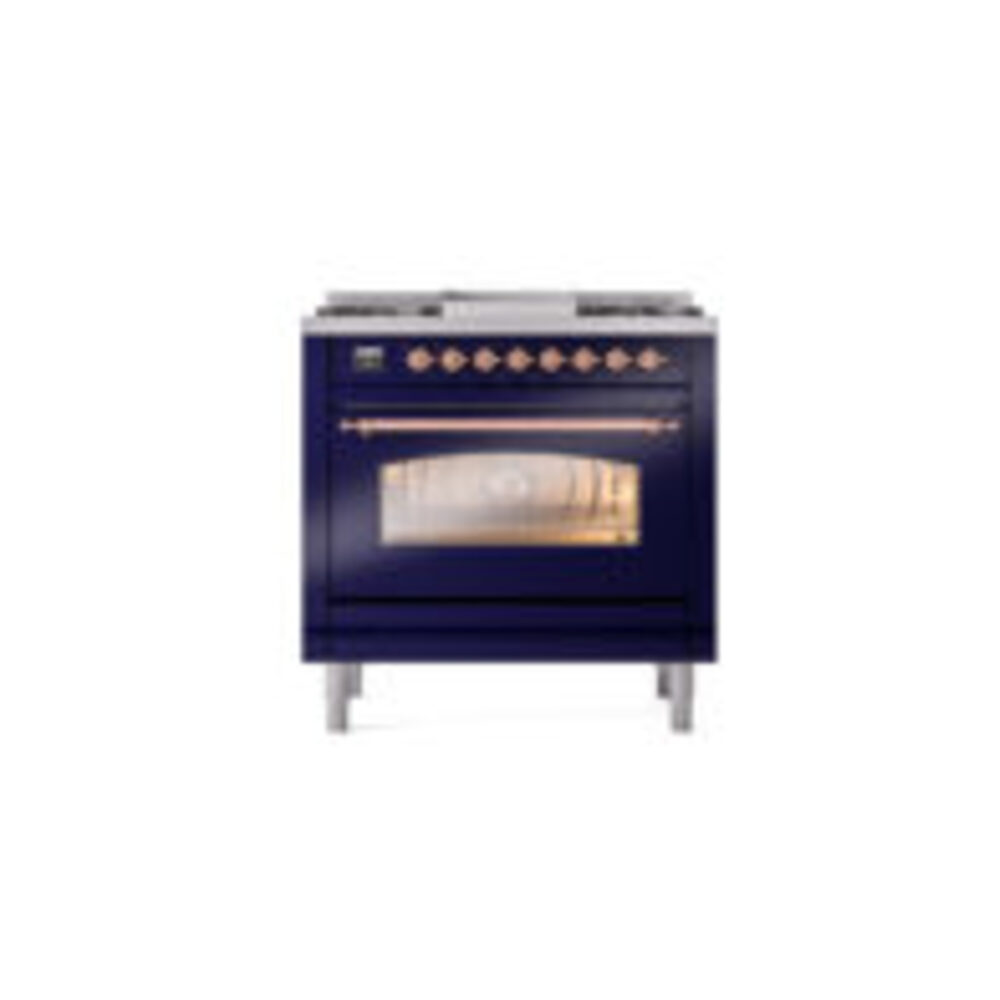 ILVE Nostalgie II 36" UP36FNMPMBP Dual Fuel Range front view