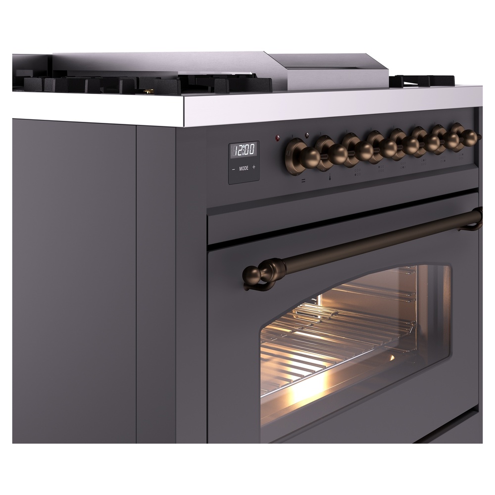 ILVE Nostalgie II 36" UP36FNMPMGB Dual Fuel Range details
