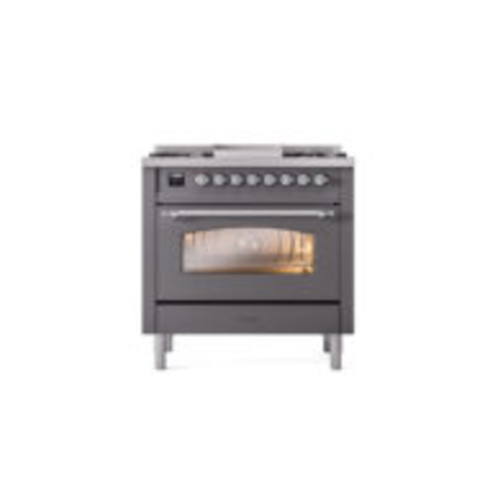 ILVE Nostalgie II 36" UP36FNMPMGCLP Dual Fuel Range front view
