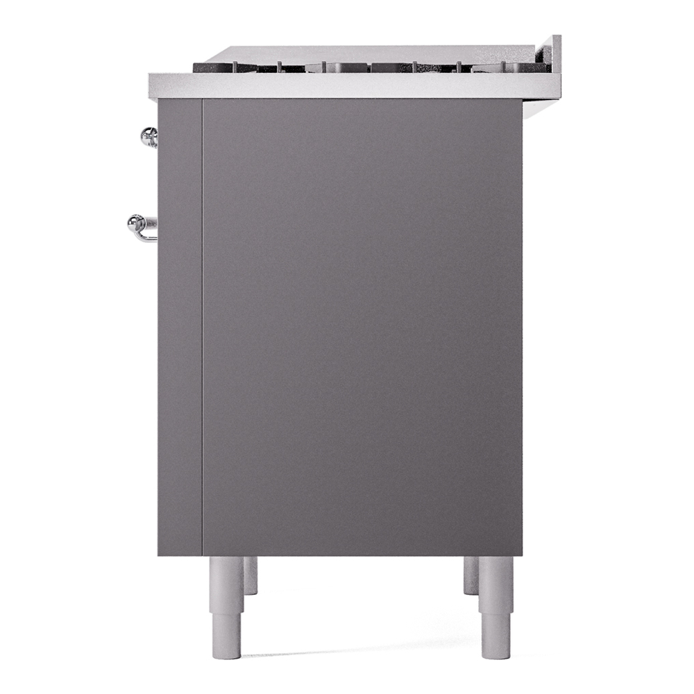 ILVE Nostalgie II 36" UP36FNMPMGC Dual Fuel Range right side