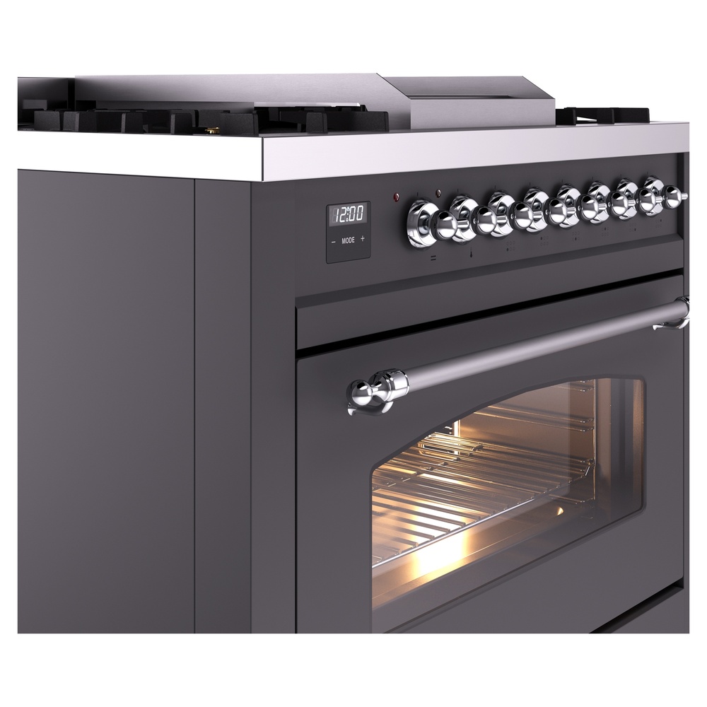 ILVE Nostalgie II 36" UP36FNMPMGC Dual Fuel Range details