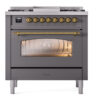 ILVE Nostalgie II 36" UP36FNMPMGGLP Dual Fuel Range front view