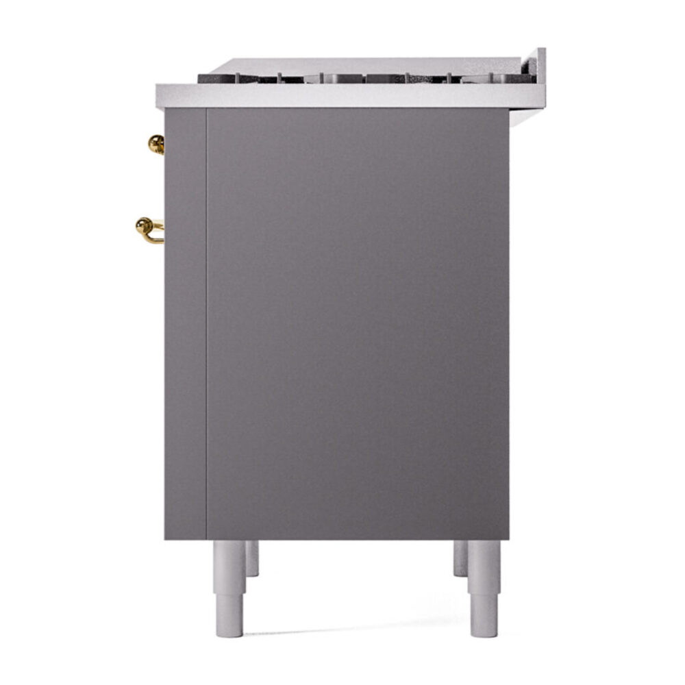 ILVE Nostalgie II 36" UP36FNMPMGG Dual Fuel Range right side