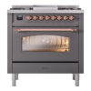 ILVE Nostalgie II 36" UP36FNMPMGP Dual Fuel Range front view