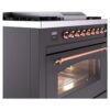 ILVE Nostalgie II 36" UP36FNMPMGP Dual Fuel Range details