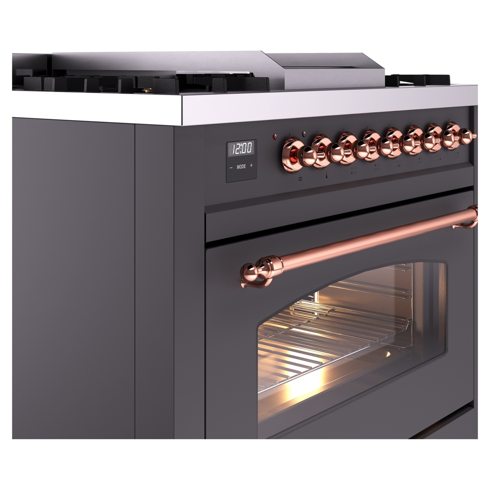 ILVE Nostalgie II 36" UP36FNMPMGP Dual Fuel Range details