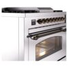 ILVE Nostalgie II 36" UP36FNMPSSB Dual Fuel Range details