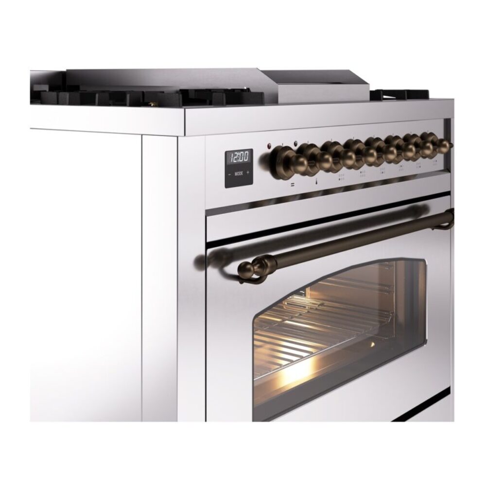 ILVE Nostalgie II 36" UP36FNMPSSB Dual Fuel Range details