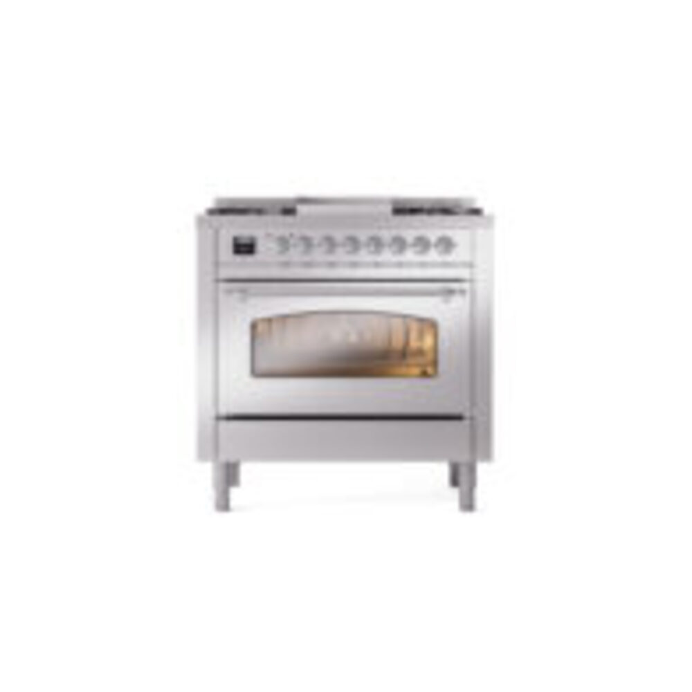 ILVE Nostalgie II 36" UP36FNMPSSC Dual Fuel Range front view