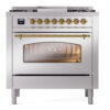 ILVE Nostalgie II 36" UP36FNMPSSGLP Dual Fuel Range front view