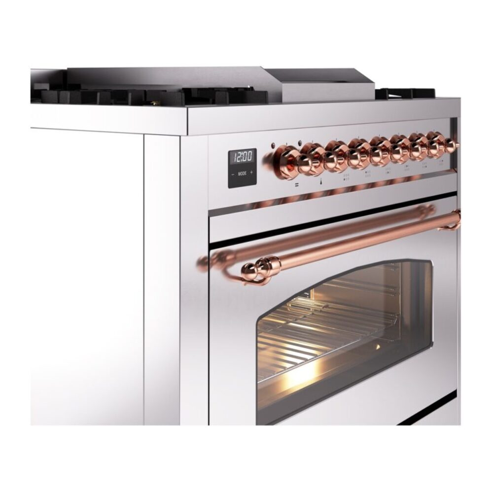 ILVE UP36FNMPSSPLP Nostalgie II 36" Dual Fuel Range, details