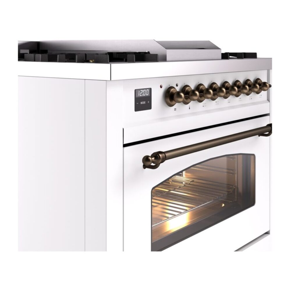ILVE Nostalgie II 36" UP36FNMPWHBLP Dual Fuel Range details