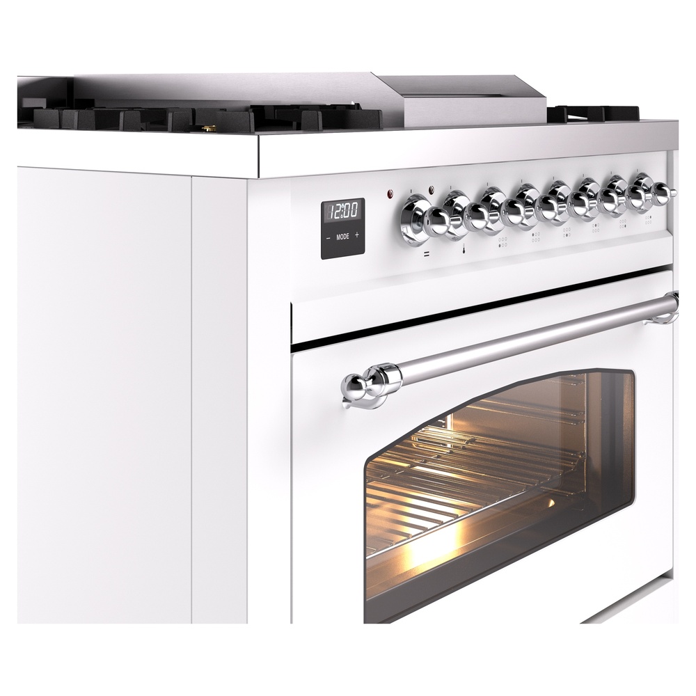 ILVE Nostalgie II 36" UP36FNMPWHCLP Dual Fuel Range details