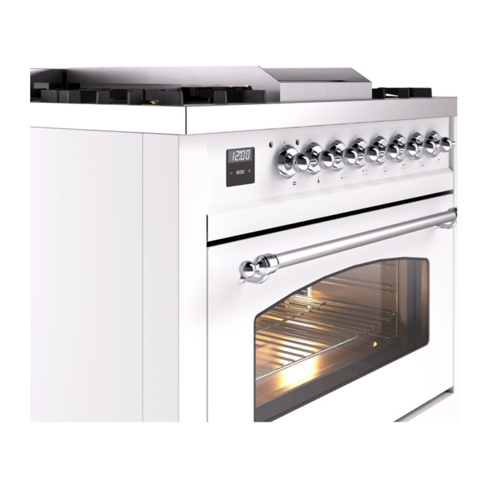 ILVE Nostalgie II 36" UP36FNMPWHCLP Dual Fuel Range details