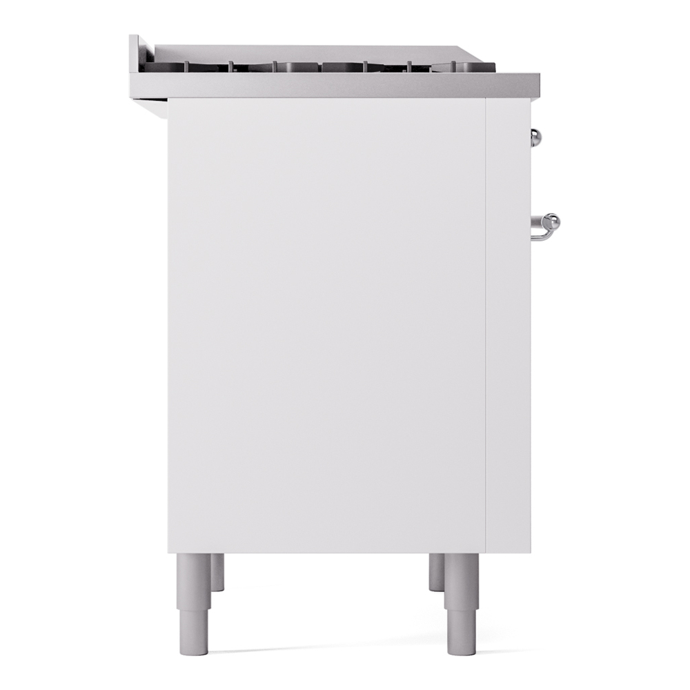 ILVE Nostalgie II 36" UP36FNMPWHC Dual Fuel Range left side