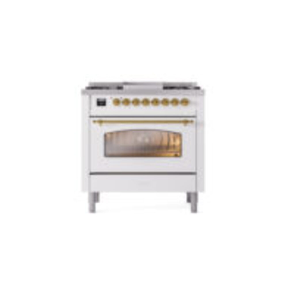 ILVE Nostalgie II 36" UP36FNMPWHGLP Dual Fuel Range front view