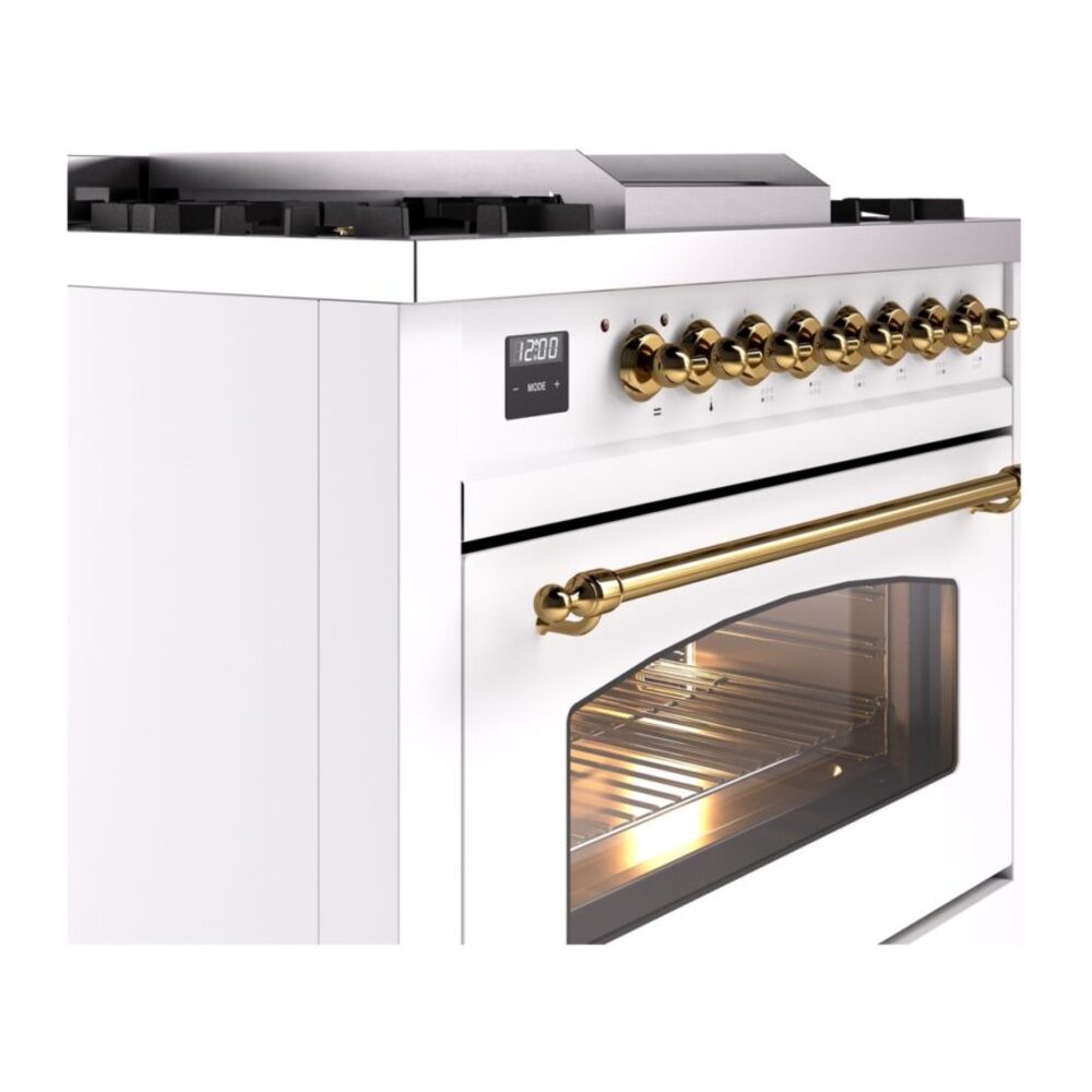ILVE Nostalgie II 36" UP36FNMPWHGLP Dual Fuel Range details