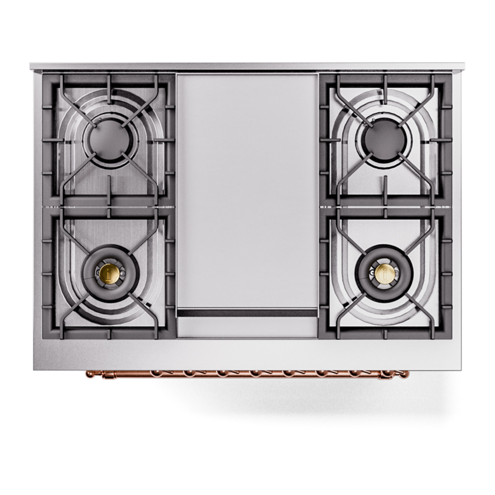ILVE Nostalgie II 36" UP36FNMPWHP Dual Fuel Range top view