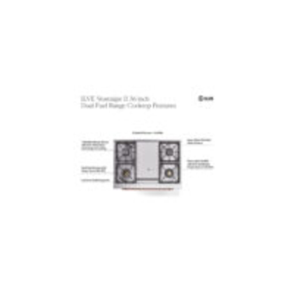 ILVE UP36FNM Nostalgie II 36 inch Dual Fuel Range with 6 Burners and Griddle