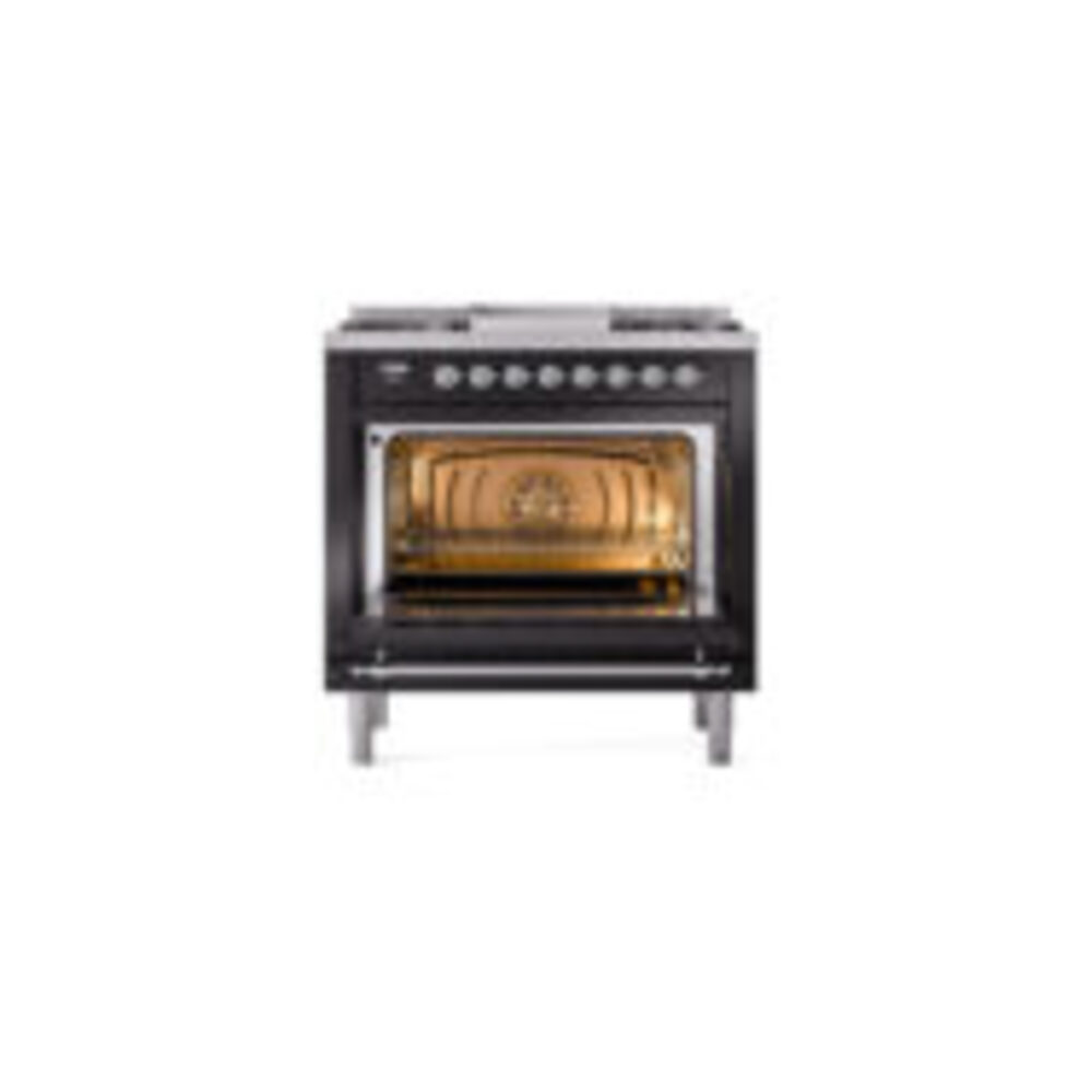 ILVE_UP36FQNMPBKC_Nostalgie_II_oven_door_opened