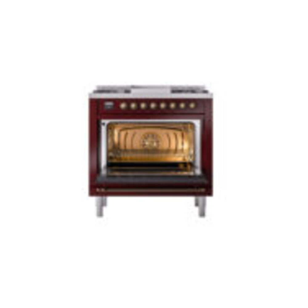ILVE_UP36FQNMPBUB_Nostalgie_II_oven_door_opened