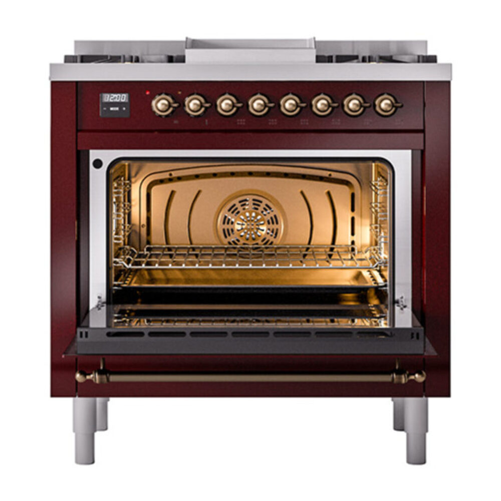 ILVE_UP36FQNMPBUB_Nostalgie_II_oven_door_opened