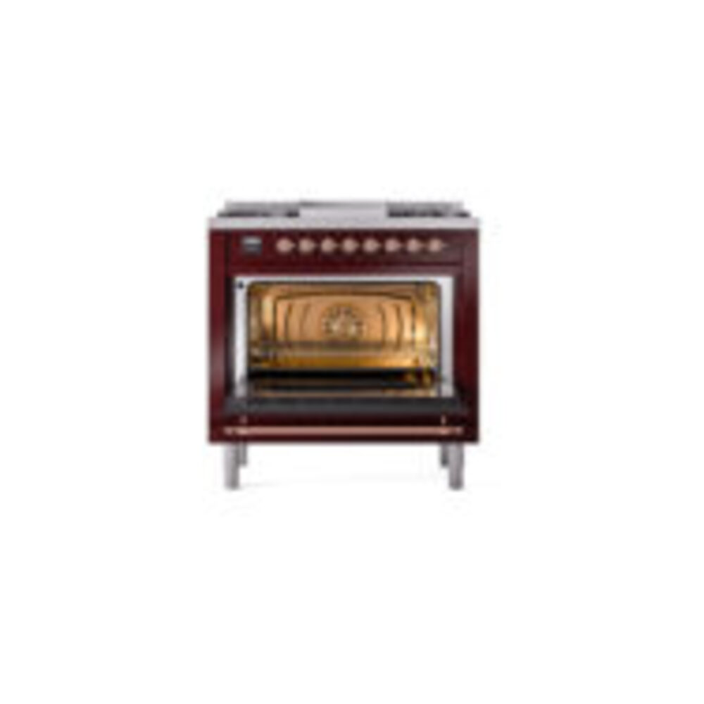 ILVE_UP36FQNMPBUP_Nostalgie_II_oven_door_opened