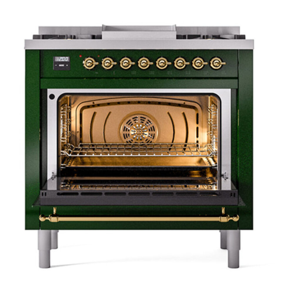 ILVE_UP36FQNMPEGGLP_Nostalgie_II_oven_door_opened