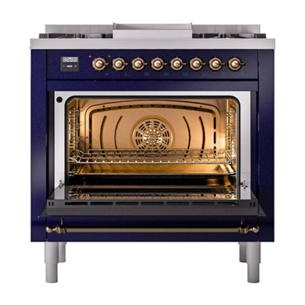 ILVE_UP36FQNMPMBB_Nostalgie_II_oven_door_opened
