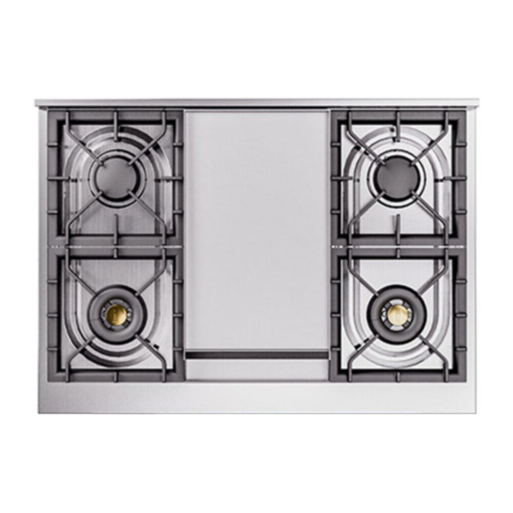 ILVE UP36FNM Nostalgie II 36 inch Dual Fuel Range with 6 Burners and Griddle