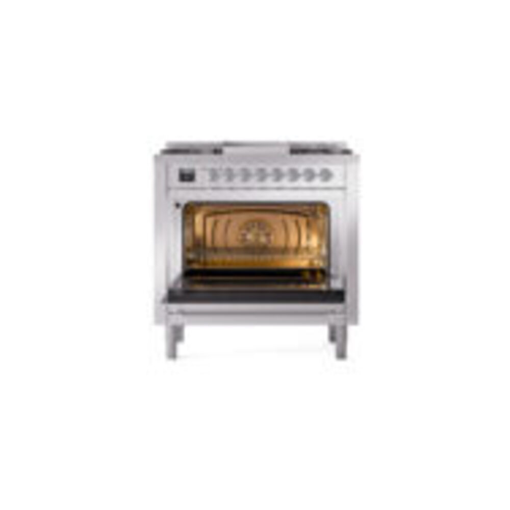 ILVE_UP36FQNMPSSC_Nostalgie_II_oven_door_opened