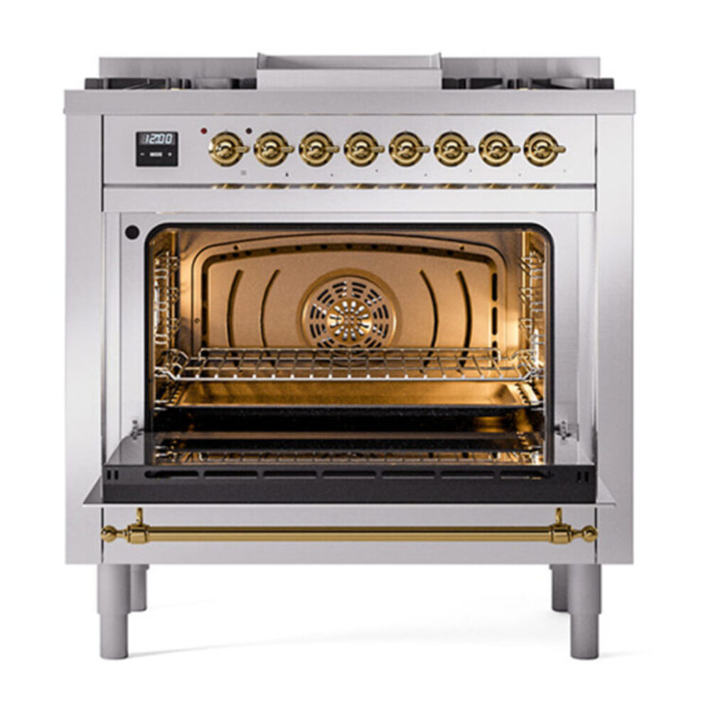 ILVE_UP36FQNMPSSGLP_Nostalgie_II_oven_door_opened