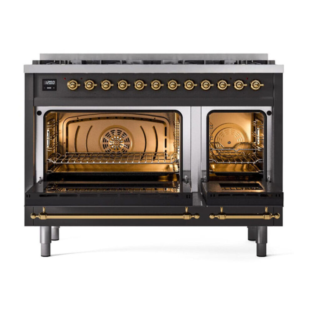 UP488NMPMGG oven doors opened