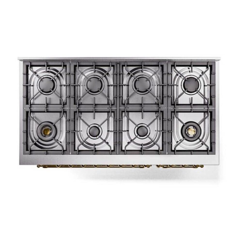 ILVE UP488NMPSSG Nostalgie II 48 inch Dual Fuel Range with 8 Black