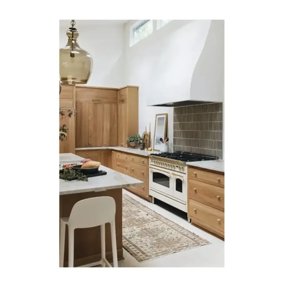 ILVE UP488NMP Nostalgie II 48 inch Dual Fuel Range with 8 Total Black Brass Sealed Burners, Brass Trim (Limited Edition)