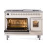 ILVE_UP48FNMPAWC_Nostalgie_II_48"_Dual_Fuel_Range_main_oven_door_opened