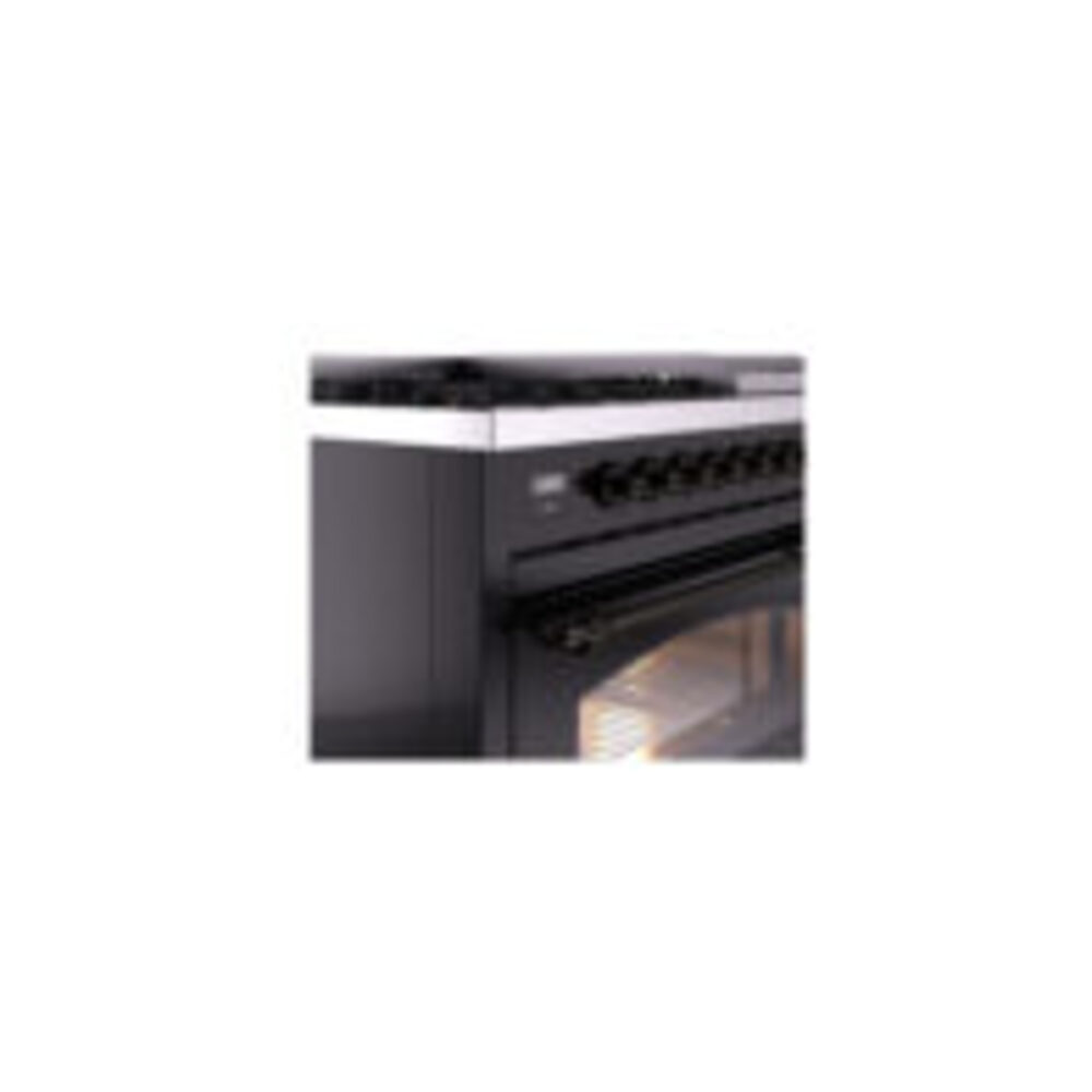 ILVE UP48F Nostalgie II 48 inch Dual Fuel Range with 5.02 cu. ft. Total Double Oven Capacity
