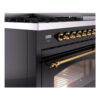 ILVE UP48FNMPBKGLP Nostalgie II 48" Dual Fuel Range, details