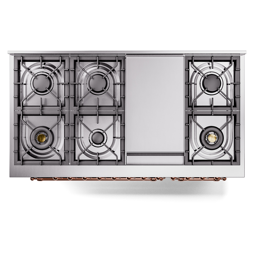 ILVE_UP48FNMPBKPLP_Nostalgie_II_48"_Dual_Fuel_Range_top_view