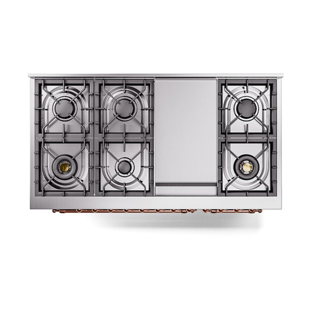 ILVE_UP48FNMPBKP_Nostalgie_II_48"_Dual_Fuel_Range_top_view