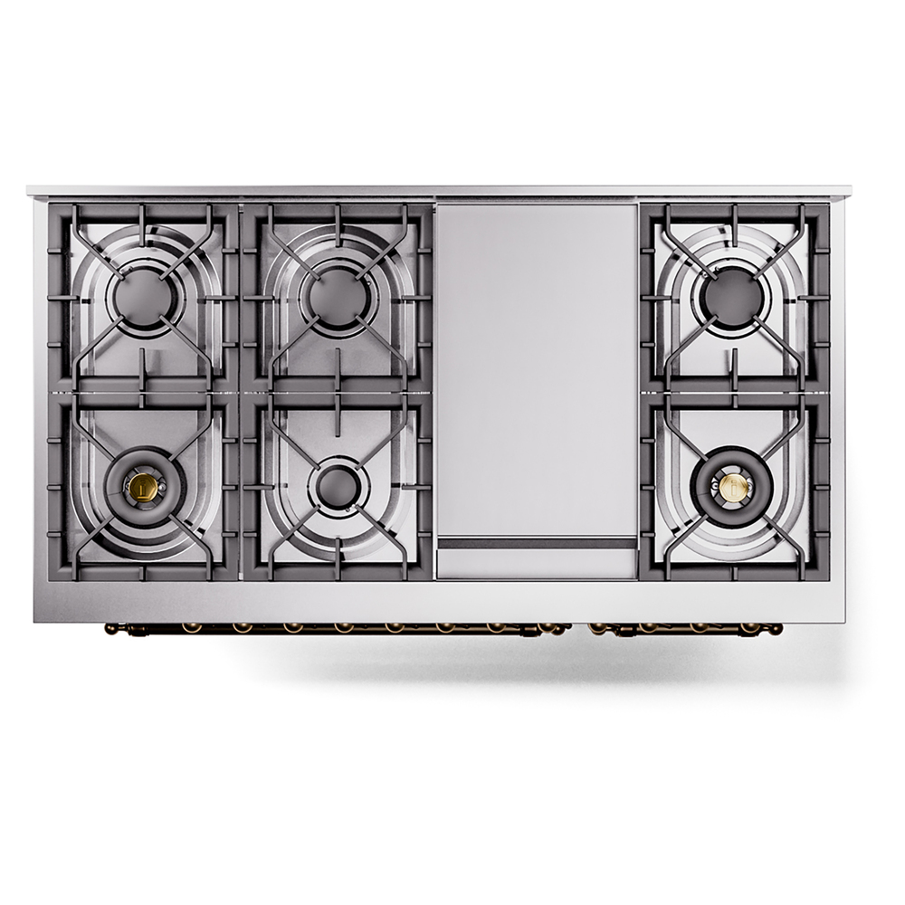 ILVE_UP48FNMPBUBLP_Nostalgie_II_48"_Dual_Fuel_Range_top_view