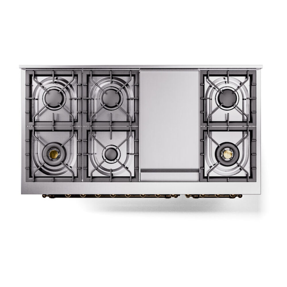ILVE_UP48FNMPBUBLP_Nostalgie_II_48"_Dual_Fuel_Range_top_view