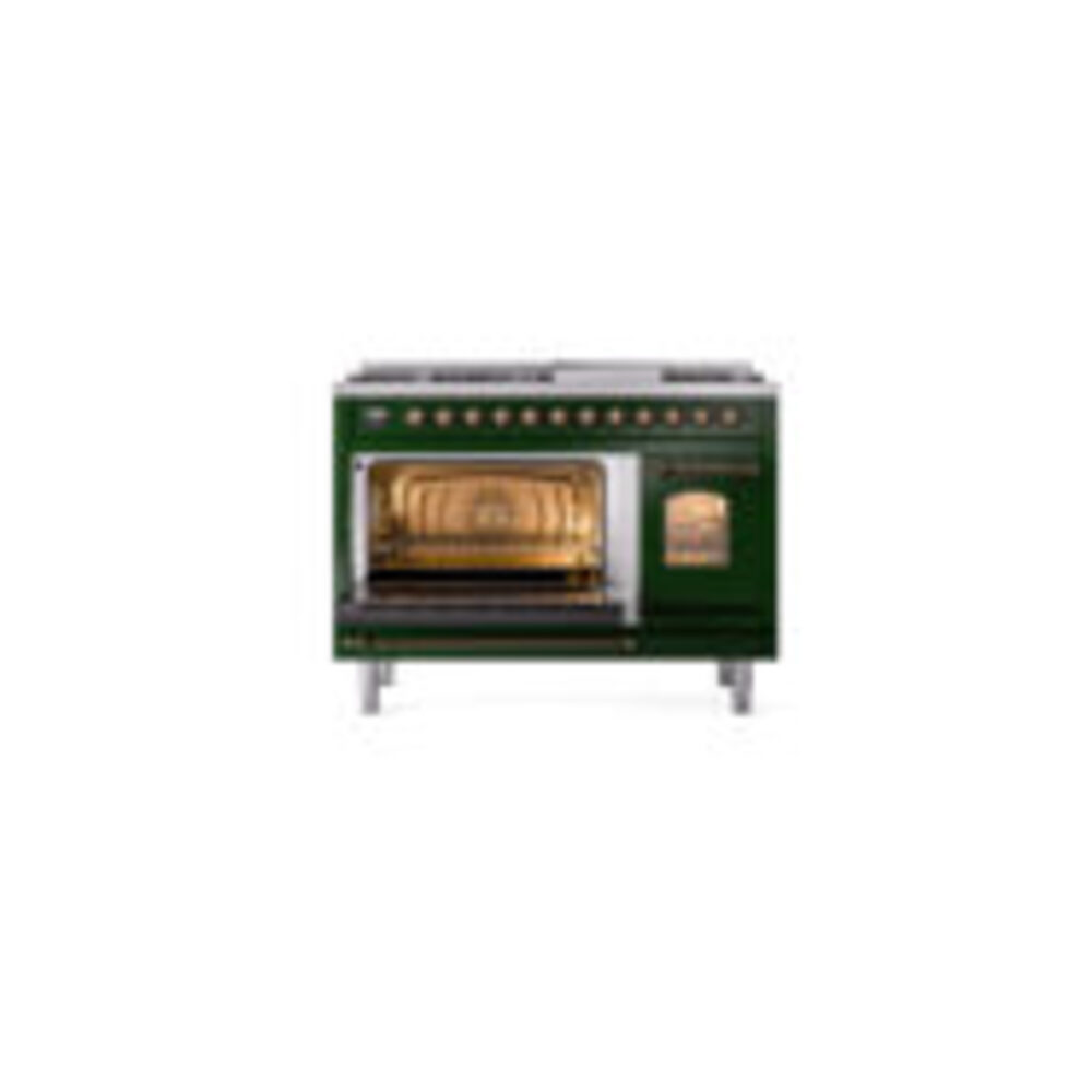 ILVE_UP48FNMPEGB_Nostalgie_II_48"_Dual_Fuel_Range_main_oven_door_opened