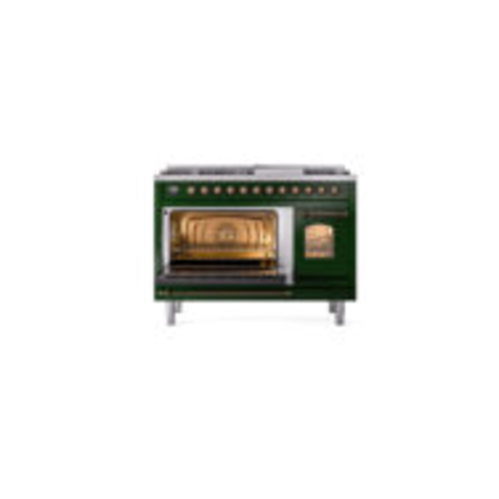 ILVE_UP48FNMPEGB_Nostalgie_II_48"_Dual_Fuel_Range_main_oven_door_opened