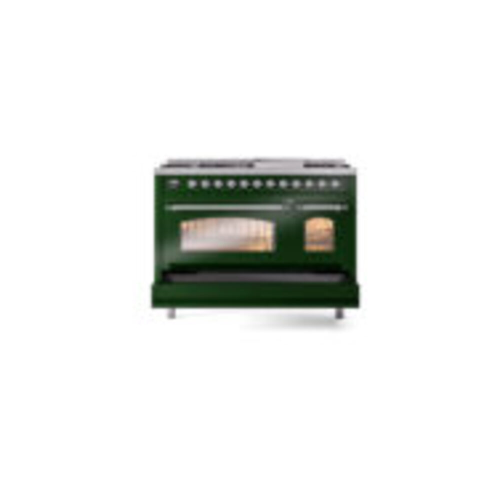 ILVE_UP48FNMPEGCLP_Nostalgie_II_48"_Dual_Fuel_Range_drawer_opened