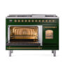 ILVE_UP48FNMPEGG_Nostalgie_II_48"_Dual_Fuel_Range_main_oven_door_opened