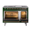 ILVE_UP48FNMPEGP_Nostalgie_II_48"_Dual_Fuel_Range_oven_door_opened
