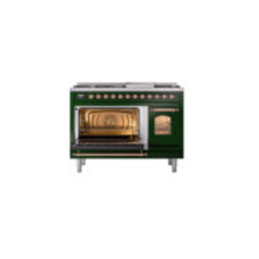 ILVE_UP48FNMPEGP_Nostalgie_II_48"_Dual_Fuel_Range_main_oven_door_opened